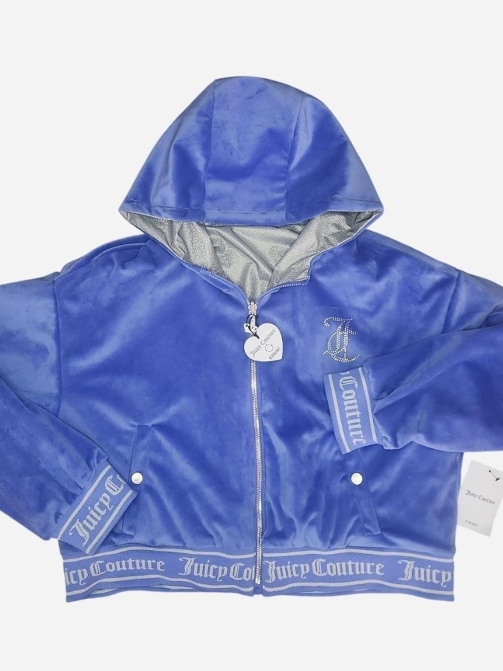 Juicy Couture Blue/Silver Reversible Coat NWT